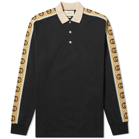 gucci half sleeve shirt men|gucci long sleeve polo shirt.